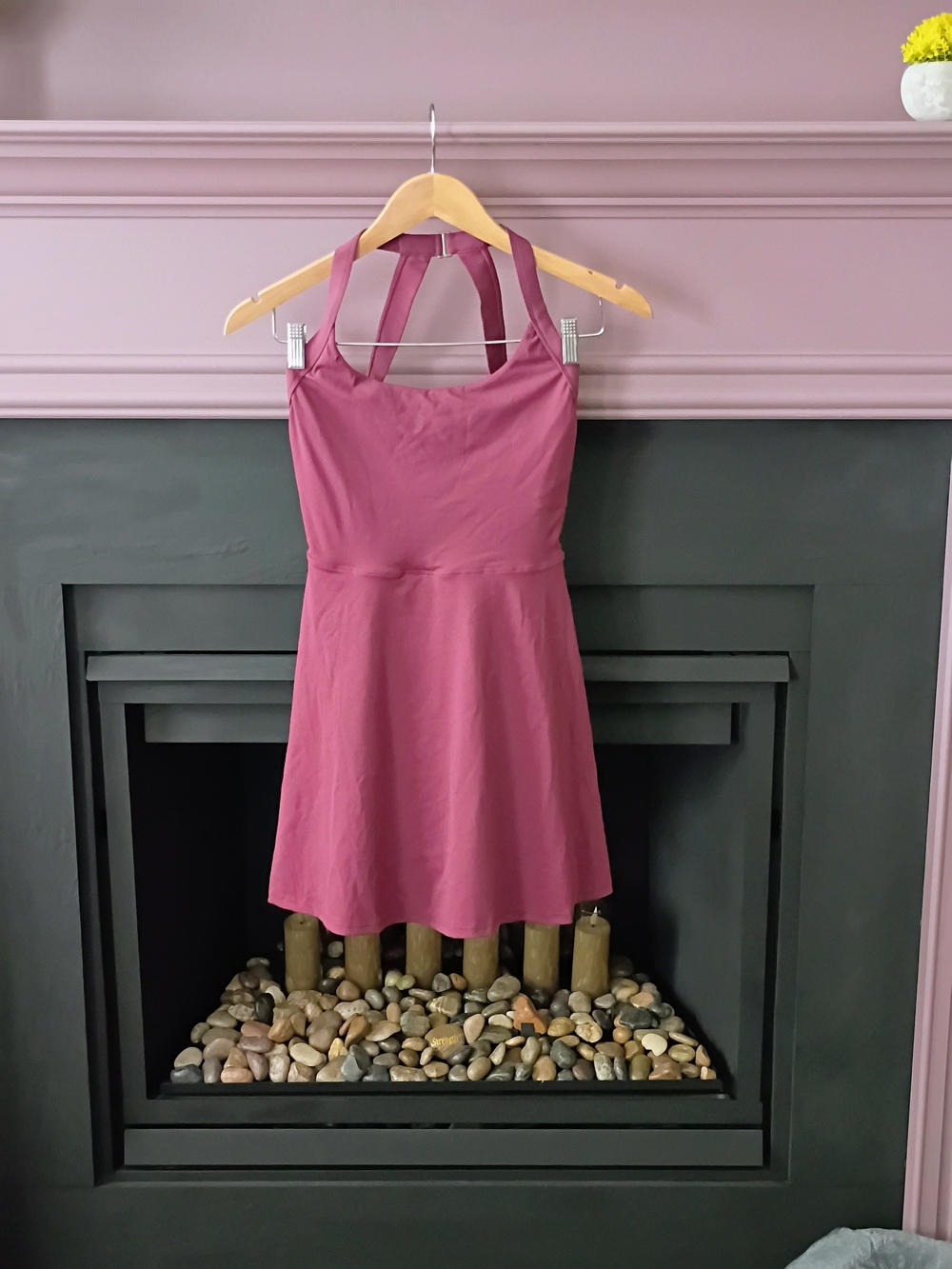 HALARA Pink A-Line Strappy Dress
